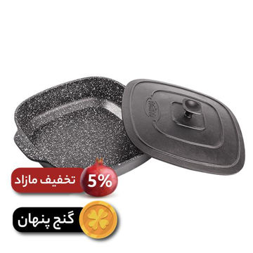 تابه مربع چدن مدل Adrina (با درب چدن)	